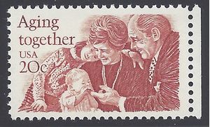 #2011 20c Aging Together 1982 Mint NH