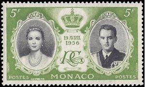 Monaco # 369 1956 Mint H