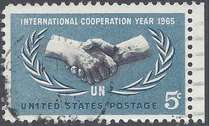 #1266 5c International Cooperation Year 1965 Used