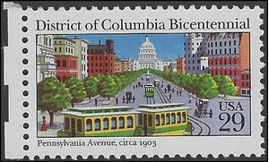 #2561 29c District of Columbia Bicentennial 1991 Mint NH