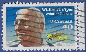 Scott C129 40c US Air Mail William T. Piper 1991 Used