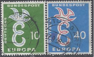 Germany # 790-791 1958 Used Pair