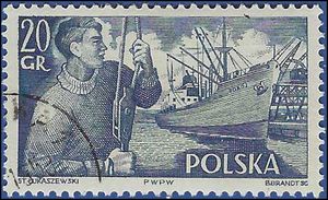 Poland # 721 1956 CTO