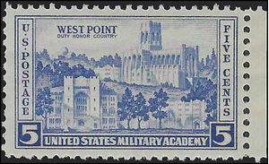 # 789 5c U.S. Military Academy at West Point 1937 Mint NH