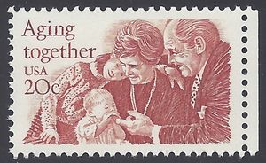 #2011 20c Aging Together 1982 Mint NH