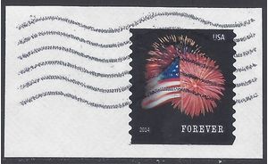 #4868 (49c Forever) Star Spangled Banner Coil Single Used