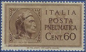 Italy #D17 1945 Used Faults/Skuff