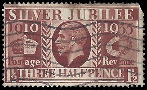 Great Britain # 228 1935 Used Fault Tear