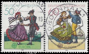 Germany #1349-1350 1981 Used Set of 2