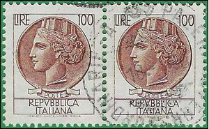 Italy # 787 1959 Used Attached Pair CDS