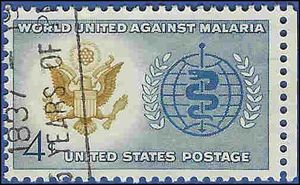 #1194 4c World United Against Malaria 1962 Used