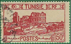 Tunisia # 113c 1945 Used