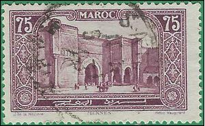 French Morocco #107 1927 Used