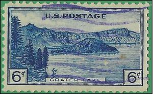 # 745 6c National Parks Crater Lake 1934 Used