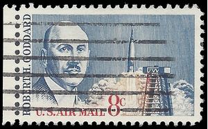 Scott C 69 8c U.S. Air Mail Robert H. Goddard 1964 Used