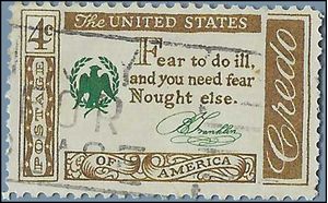 #1140 4c American Credo Benjamin Franklin 1960 Used