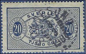 Sweden #O20 1891 Used