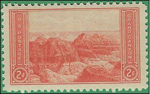 # 741 2c National Parks Grand Canyon 1934 Mint NH