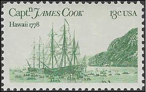 #1733 13c Capt. James Cook 200th  Anniversary 1978 Mint NH