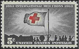 #1239 5c Red Cross Centenary 1963 Mint NH