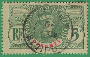 Dahomey # 20 1906 Used