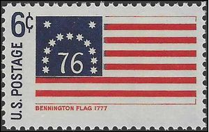 #1348 6c Historic American Flags Bennington 1968 Mint NH