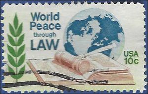 #1576 10c World Peace through Law 1975 Used