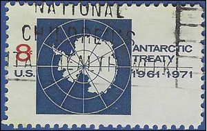 #1431 8c 10th Anniversary Antarctic Treaty 1971 Used