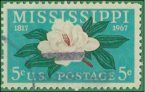 #1337 5c 150th Anniversary Mississippi Statehood 1967 Used