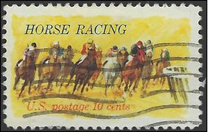 #1528 10c 100th Anniversary Kentucky Derby 1974 Used