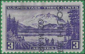 # 800 3c Alaska Mt McKinley 1937 Used