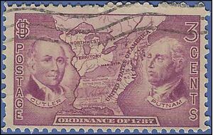 # 795 3c Ordinance of 1787 1937 Used