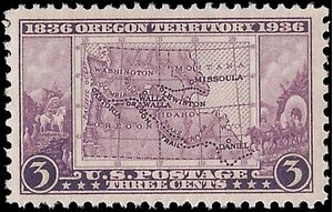 # 783 3c Oregon Territory Centennial 1936 Mint NH