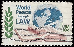 #1576 10c World Peace through Law 1975 Used