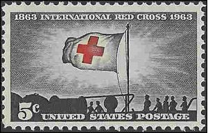 #1239 5c Red Cross Centenary 1963 Mint NH