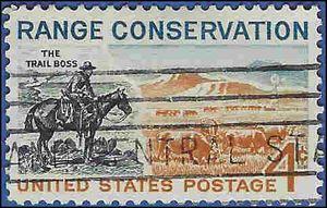 #1176 4c Range Conservation 1961 Used