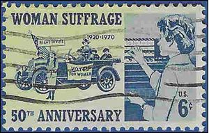 #1406 6c 50th Anniversary Woman Suffrage 1970 Used