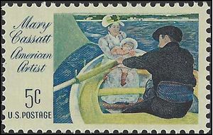 #1322a 5c Mary Cassatt 1966 Mint NH Tagged
