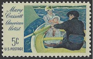 #1322a 5c Mary Cassatt 1966 Mint NH Tagged