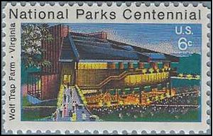 #1452 6c National Parks Wolf Trap Farm Va 1972 Mint NH
