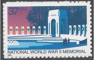 #3862 37c National World War II Memorial 2004 Mint NH