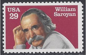 #2538 29c Literary Arts William Saroyan 1991 Mint NH