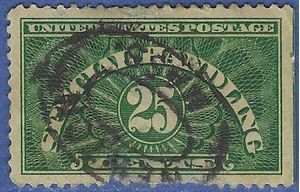 Scott QE4 25c Special Handling 1925 Used Faults A&T Joined (P#17103)