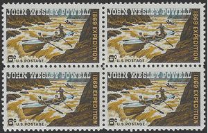 #1374 6c John Powell 1869 Expedition Block/4 1969 Mint NH