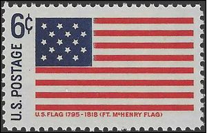 #1346 6c Historic American Flags Fort McHenry 1795-1818 1968 Mint NH