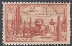 #1028 3c Gadsden Purchase Centenary 1953 Mint NH