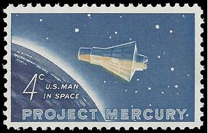 #1193 4c Project Mercury, Friendship 7, John Glenn 1962 Mint NH