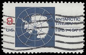 #1431 8c 10th Anniversary Antarctic Treaty 1971 Used