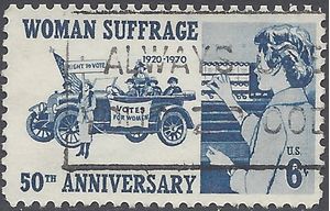 #1406 6c 50th Anniversary Woman Suffrage 1970 Used