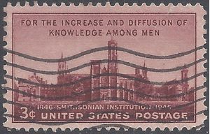 # 943 3c 100th Anniv. Smithsonian Institution 1946 Used